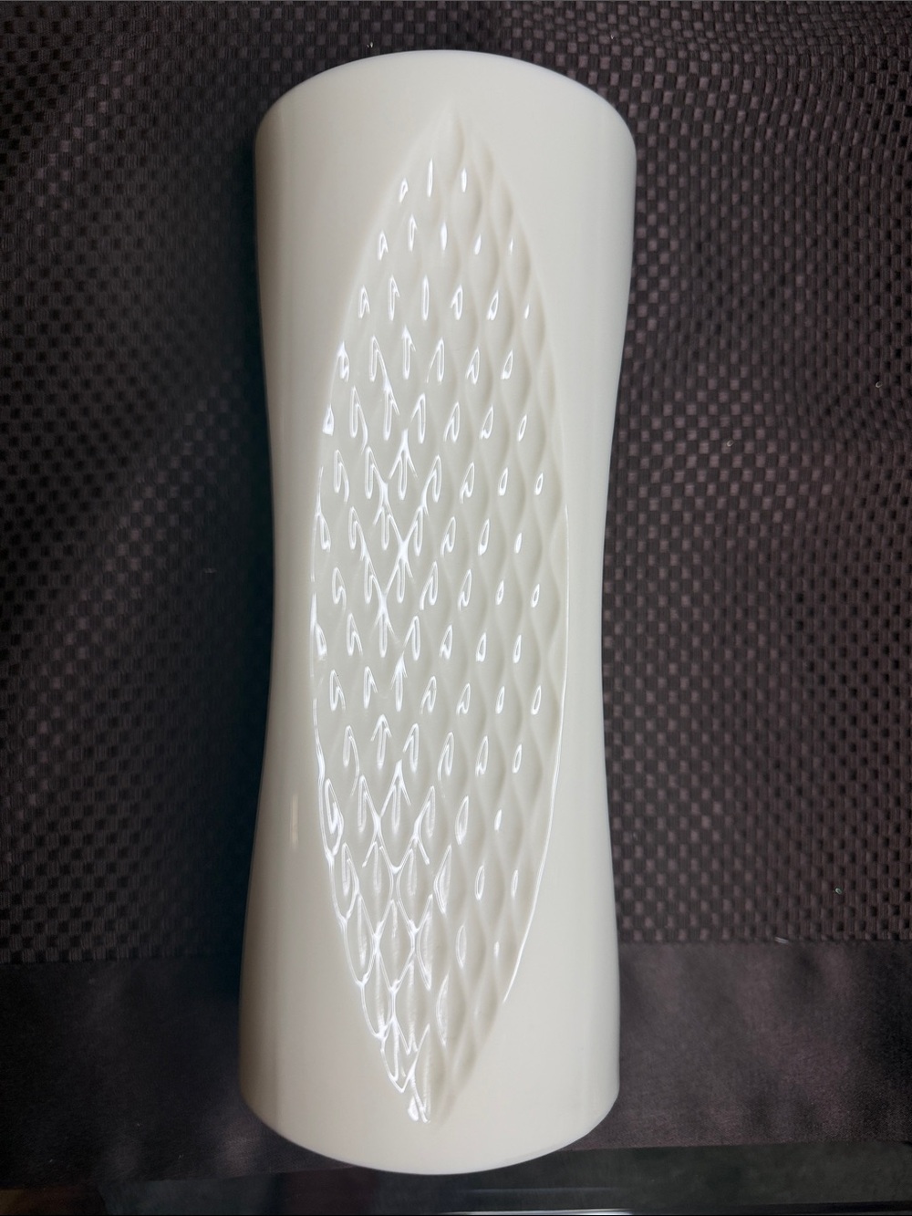 Vintage Lenox Mirage Diamond Ivory Bone China Vase - Home Accents